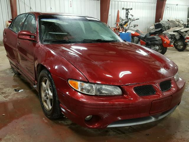 1G2WP52K8YF258295 - 2000 PONTIAC GRAND PRIX MAROON photo 1