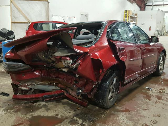 1G2WP52K8YF258295 - 2000 PONTIAC GRAND PRIX MAROON photo 4