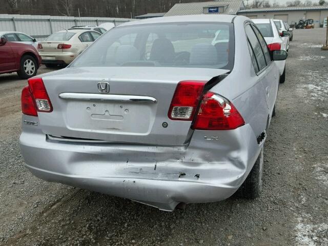 2HGES16503H546260 - 2003 HONDA CIVIC LX SILVER photo 9