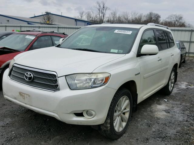 JTEEW44A682009280 - 2008 TOYOTA HIGHLANDER WHITE photo 2