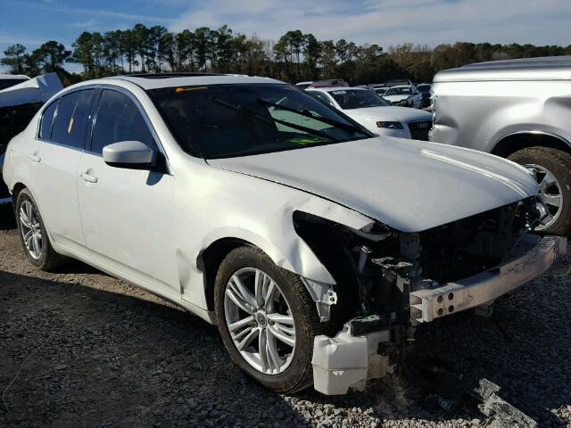 JN1CV6AP7DM713413 - 2013 INFINITI G37 BASE WHITE photo 1