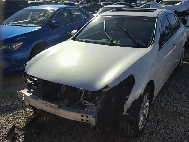 JN1CV6AP7DM713413 - 2013 INFINITI G37 BASE WHITE photo 2