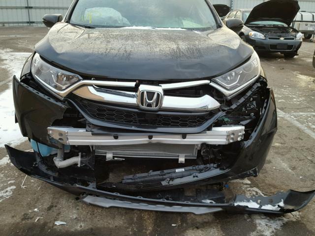 5J6RW2H58HL075017 - 2017 HONDA CR-V EX BLACK photo 9