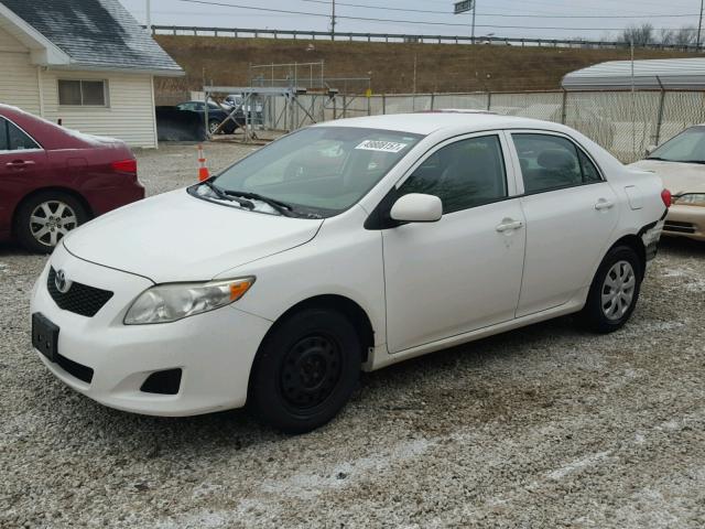 2T1BU4EE5AC273323 - 2010 TOYOTA COROLLA BA WHITE photo 2