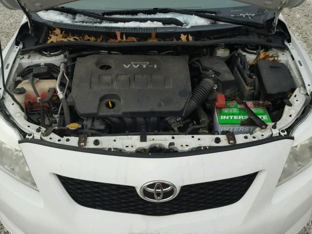 2T1BU4EE5AC273323 - 2010 TOYOTA COROLLA BA WHITE photo 7