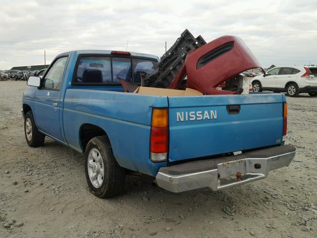 1N6SD11S7TC334321 - 1996 NISSAN TRUCK BASE BLUE photo 3