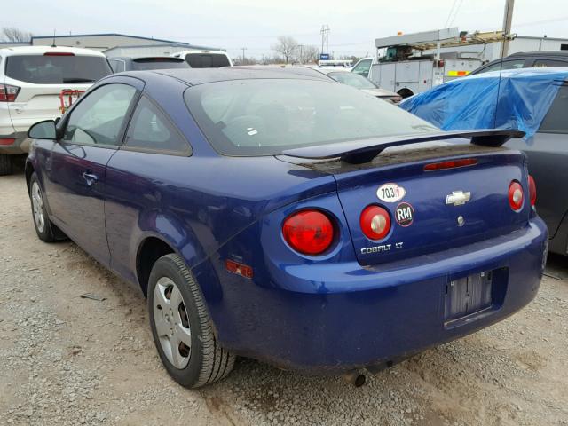 1G1AL15F177358281 - 2007 CHEVROLET COBALT LT BLUE photo 3