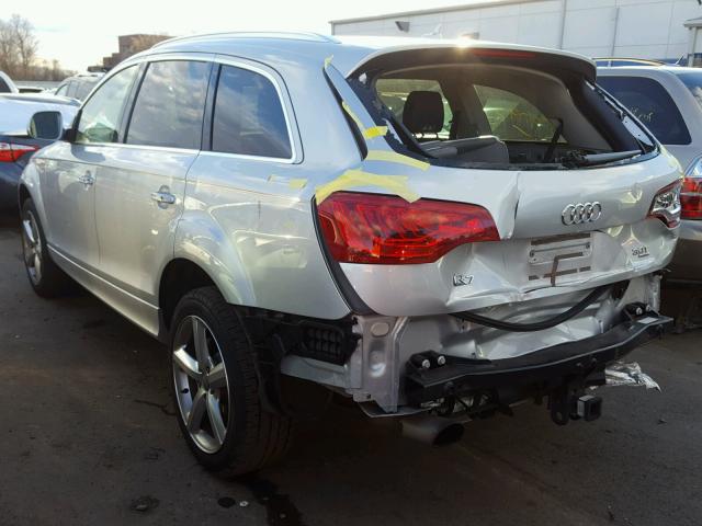 WA1DGAFE8ED014146 - 2014 AUDI Q7 PRESTIG SILVER photo 3