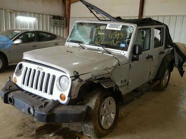 1J4GB39187L224593 - 2007 JEEP WRANGLER X SILVER photo 2