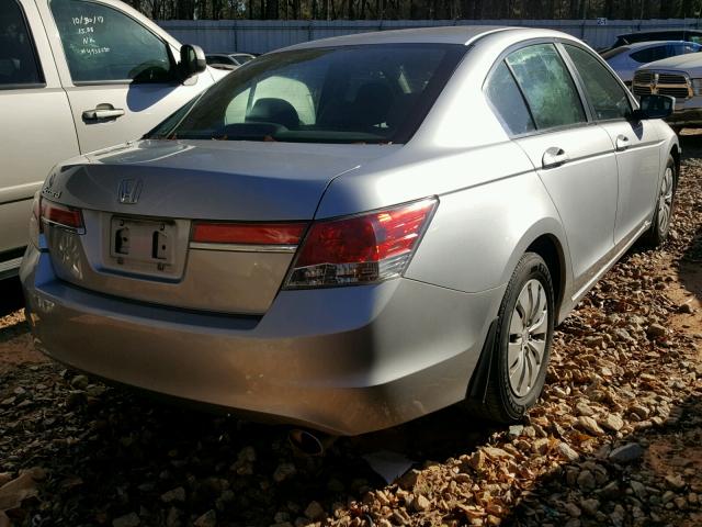 1HGCP2F36BA055816 - 2011 HONDA ACCORD LX SILVER photo 4