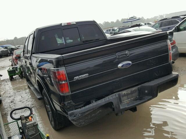 1FTFW1CT7CKD94187 - 2012 FORD F150 SUPER BLACK photo 3