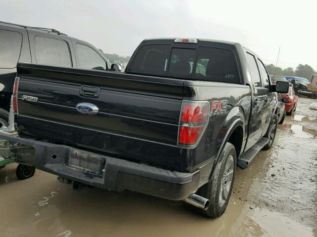 1FTFW1CT7CKD94187 - 2012 FORD F150 SUPER BLACK photo 4