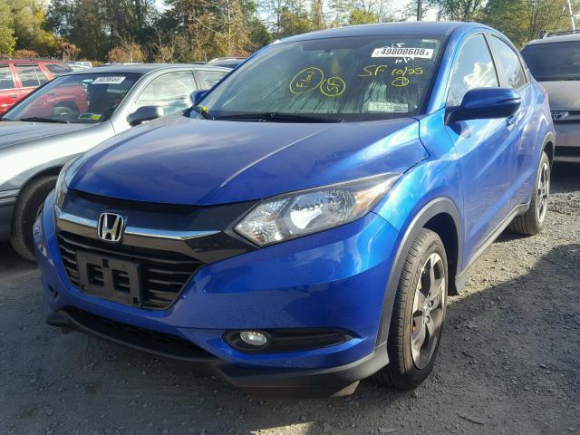 3CZRU6H54JM701387 - 2018 HONDA HR-V EX BLUE photo 2