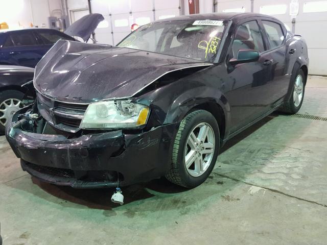 1B3LC56B39N523234 - 2009 DODGE AVENGER SX BLACK photo 2