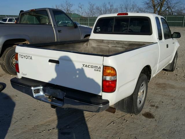 5TEVL52N44Z421230 - 2004 TOYOTA TACOMA XTR WHITE photo 4