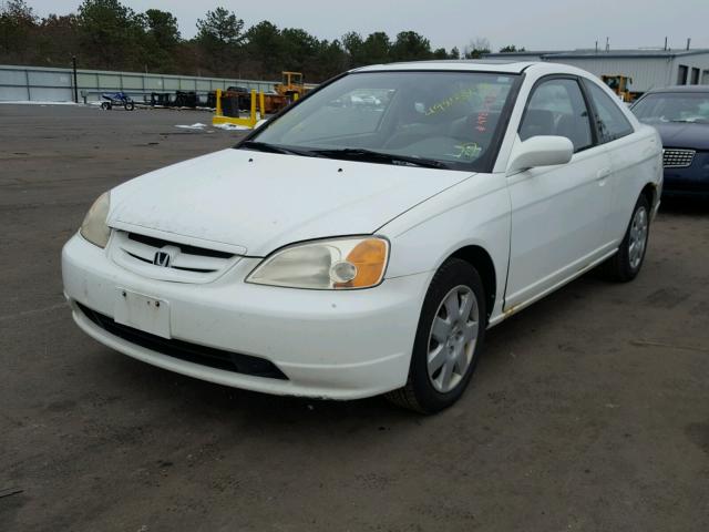 1HGEM22942L052090 - 2002 HONDA CIVIC EX WHITE photo 2