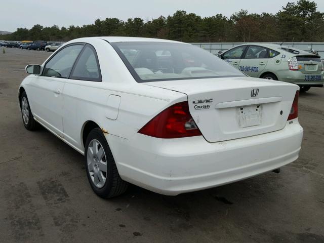 1HGEM22942L052090 - 2002 HONDA CIVIC EX 白色 照片 3