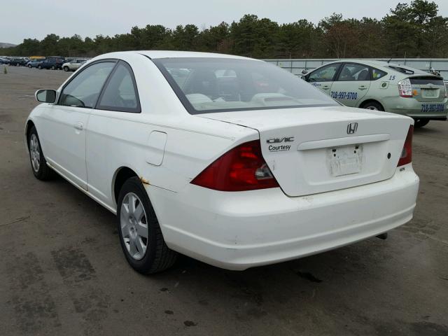 1HGEM22942L052090 - 2002 HONDA CIVIC EX WHITE photo 3