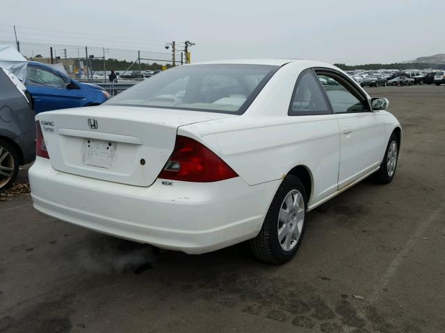 1HGEM22942L052090 - 2002 HONDA CIVIC EX WHITE photo 4