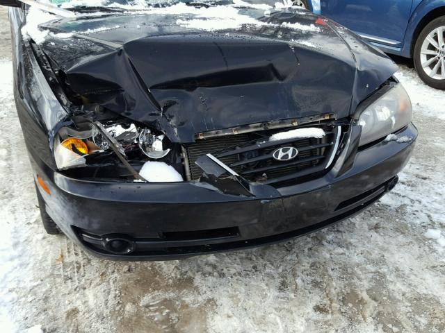 KMHDN46D06U327810 - 2006 HYUNDAI ELANTRA GL BLACK photo 9