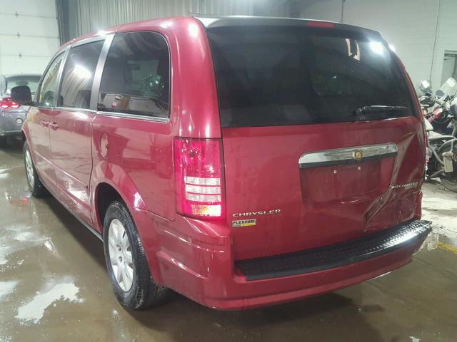 2A8HR44E59R581237 - 2009 CHRYSLER TOWN & COU RED photo 3