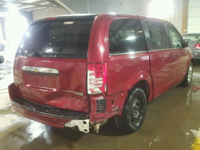 2A8HR44E59R581237 - 2009 CHRYSLER TOWN & COU RED photo 4