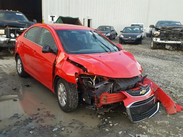 1G1JD5SG0H4145911 - 2017 CHEVROLET SONIC LT RED photo 1