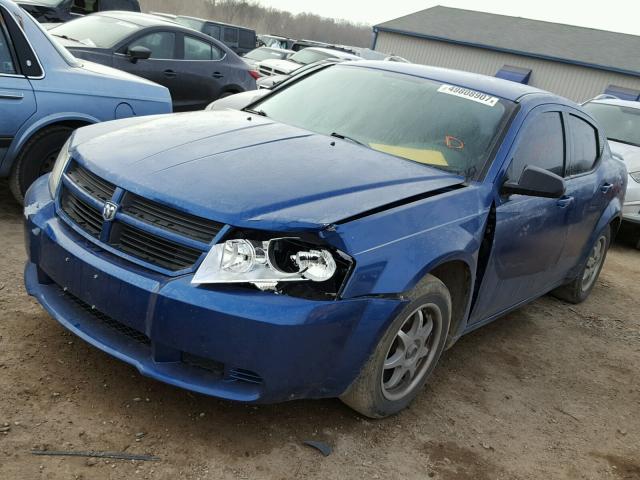 1B3LC46BX9N563384 - 2009 DODGE AVENGER SE BLUE photo 2