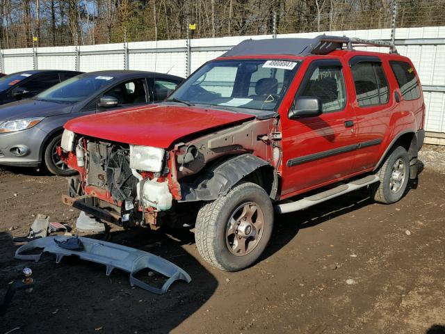 5N1ED28Y01C536751 - 2001 NISSAN XTERRA XE RED photo 2