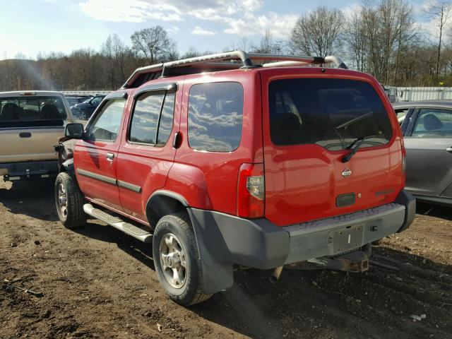 5N1ED28Y01C536751 - 2001 NISSAN XTERRA XE RED photo 3