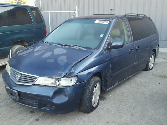 2HKRL1865XH547419 - 1999 HONDA ODYSSEY EX BLUE photo 2