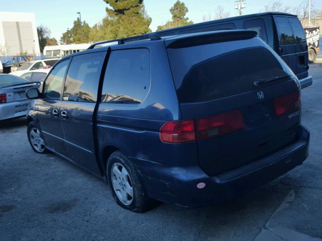 2HKRL1865XH547419 - 1999 HONDA ODYSSEY EX BLUE photo 3