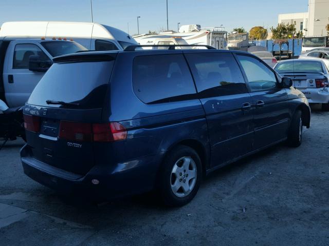 2HKRL1865XH547419 - 1999 HONDA ODYSSEY EX BLUE photo 4