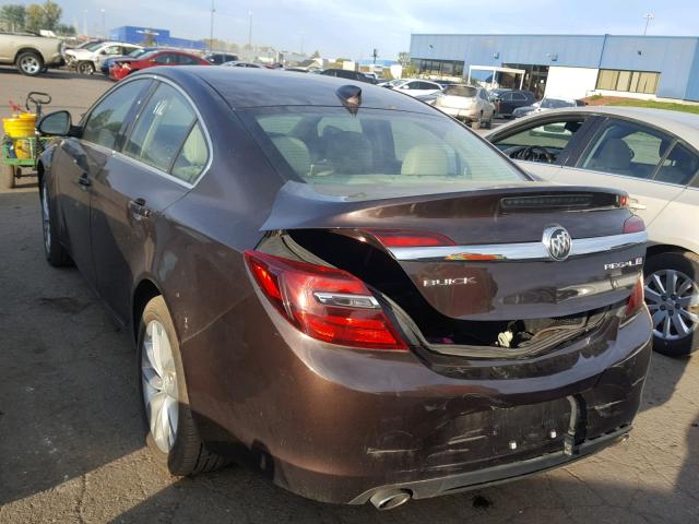 2G4GK5EX1F9166551 - 2015 BUICK REGAL 棕色 照片 3