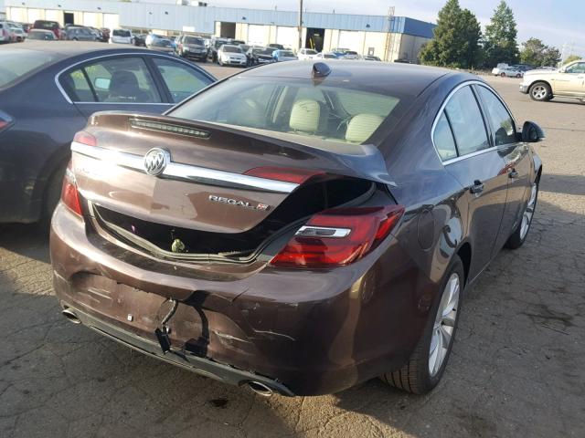 2G4GK5EX1F9166551 - 2015 BUICK REGAL 棕色 照片 4