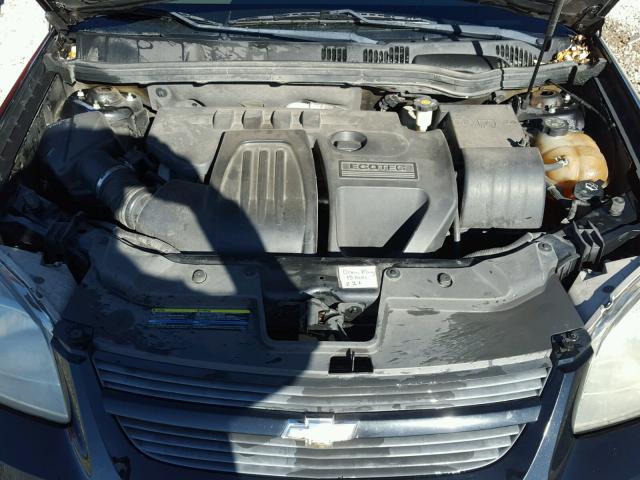 1G1AL18F587325815 - 2008 CHEVROLET COBALT LT BLACK photo 7