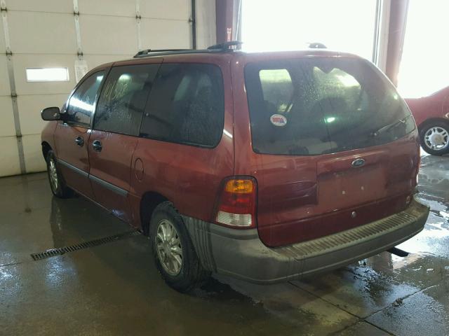 2FMZA5149YBB46566 - 2000 FORD WINDSTAR L MAROON photo 3