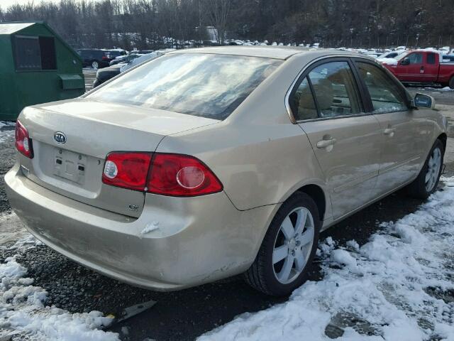 KNAGE123275147394 - 2007 KIA OPTIMA LX BEIGE photo 4