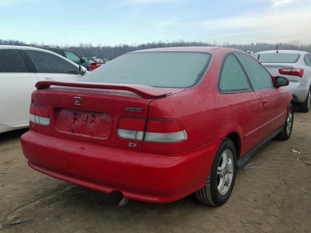 1HGEJ8242YL029593 - 2000 HONDA CIVIC EX RED photo 4