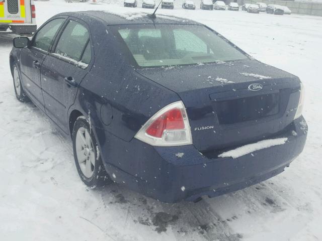 3FAHP07177R176198 - 2007 FORD FUSION SE BLUE photo 3