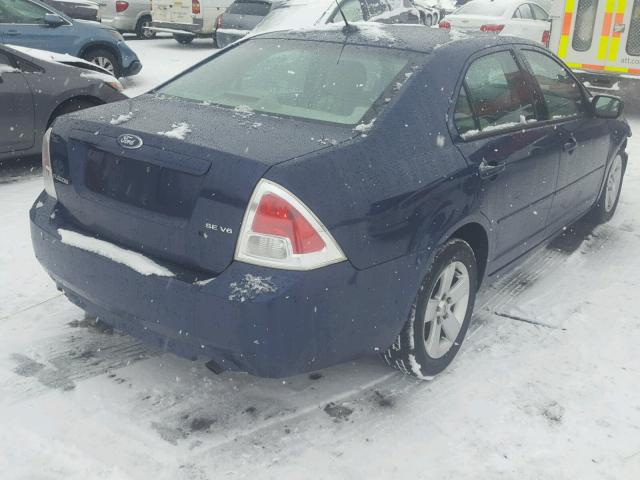 3FAHP07177R176198 - 2007 FORD FUSION SE BLUE photo 4