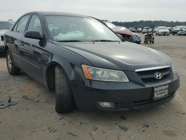 5NPEU46F16H152961 - 2006 HYUNDAI SONATA GLS BLACK photo 1