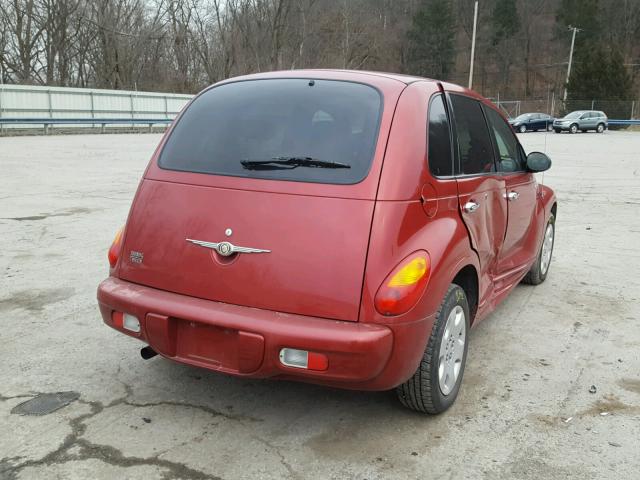 3C4FY58B05T631136 - 2005 CHRYSLER PT CRUISER RED photo 4