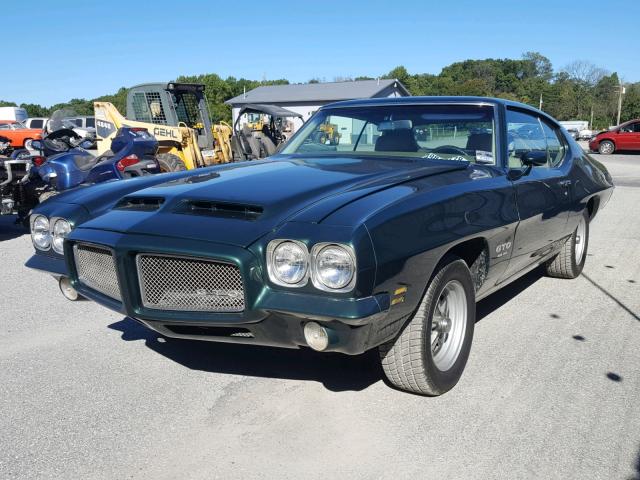 242371P152362 - 1971 PONTIAC GTO GREEN photo 2