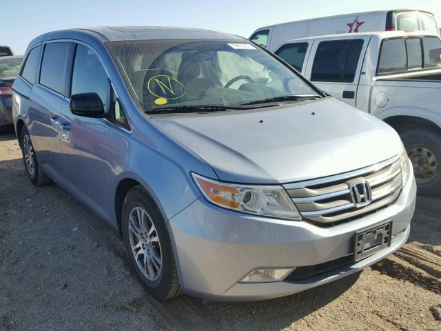 5FNRL5H61CB114230 - 2012 HONDA ODYSSEY EX BLUE photo 1