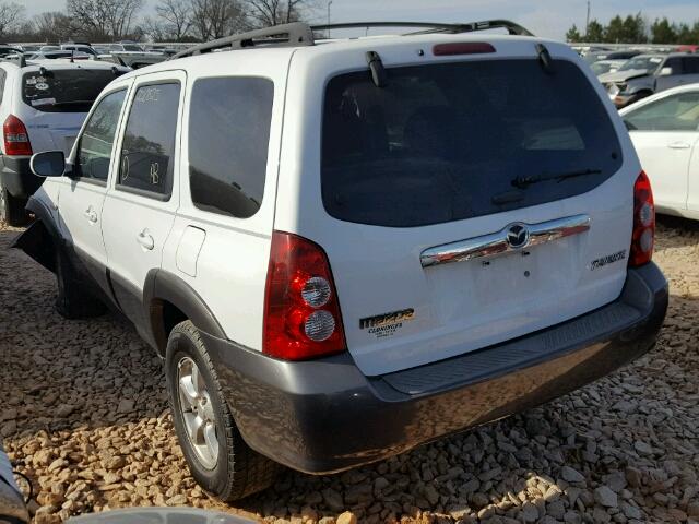 4F2YZ94155KM36189 - 2005 MAZDA TRIBUTE S WHITE photo 3