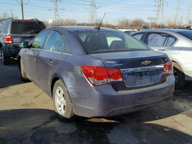 1G1PC5SB5E7343296 - 2014 CHEVROLET CRUZE LT GRAY photo 3