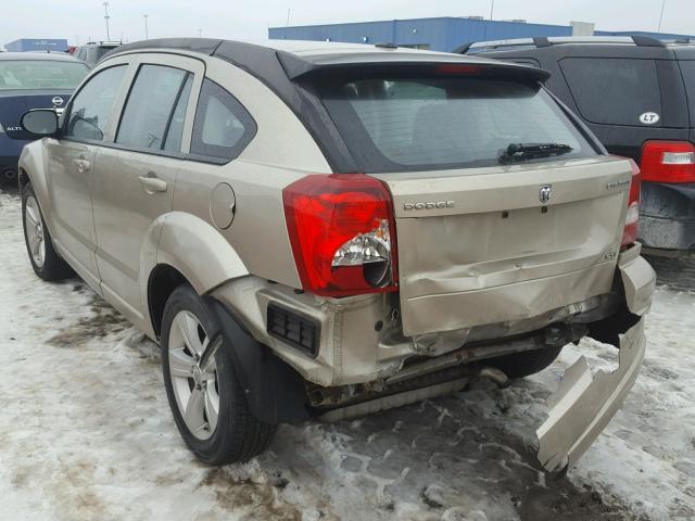 1B3CB4HA2AD544068 - 2010 DODGE CALIBER SX TAN photo 3