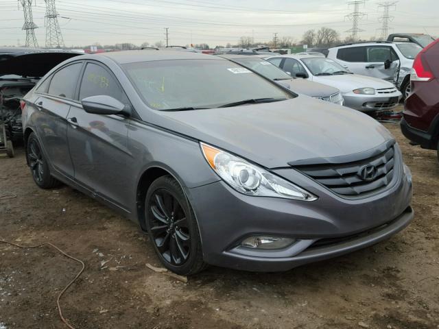 5NPEC4AC8DH549998 - 2013 HYUNDAI SONATA SE GRAY photo 1