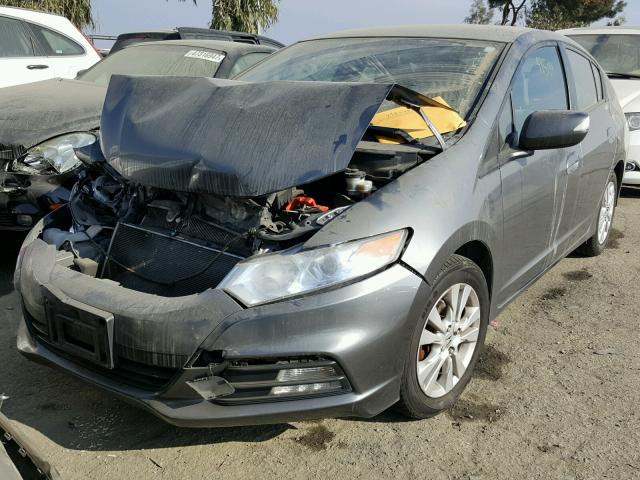 JHMZE2H77CS003815 - 2012 HONDA INSIGHT EX GRAY photo 2